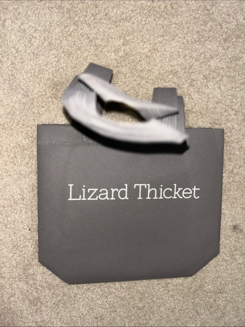 Lizard Thicket Charcoal Gray mini Compact Tote